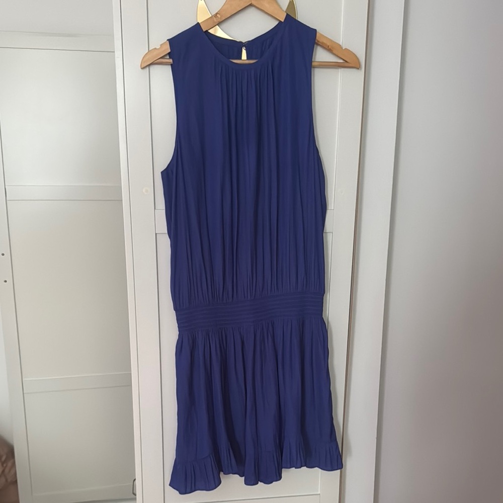 Ramy Brook Elegant Blue Sleeveless Dress